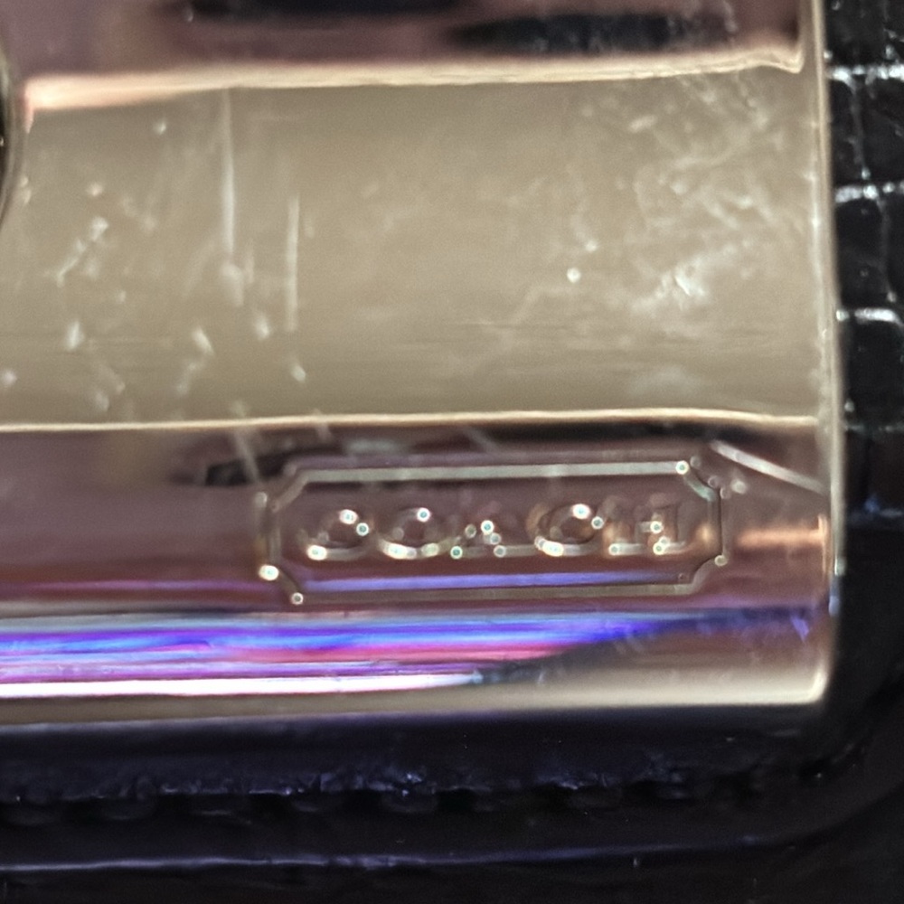 Coach Tote Bag Leather Black Solid Color - image 2